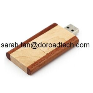 Wooden Rotatable USB Flash Drives