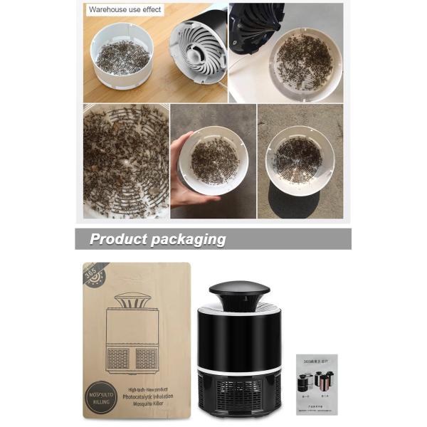 hot sales design USB professional pest control mosquito killer lamp plastic electric fly killer with wave light