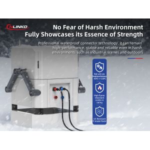 Cnlinko DL-28 IP68 Plastic 50A 500V AC Power Connector 2 Pin Circular Waterproof