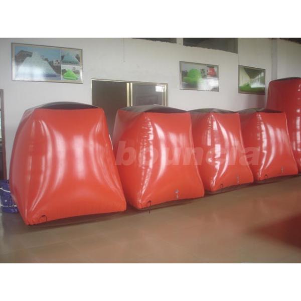 Red Paintball Field Equipment Inflatable Paintball Bunker