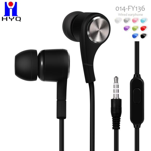 Buy 120CM Plastic Wired Earphone Round Cable Music Listening Calling at wholesale prices