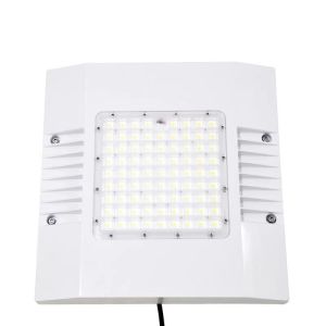 White Colour Led Gas Station Canopy Lights 165lm/w 100w 150w IP66 IK10 85 Degree