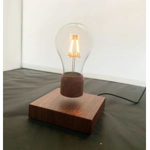 China hot christmas gift rotating magnetic floating levitate bottom led bulb lamp night light on sale