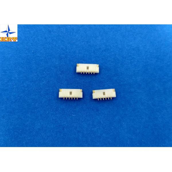 1A AC / DC 90 Degree Wafer Connector With Brass / Gold Flash Pins SMT male