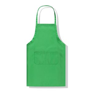 Anti Oil Width 56cm Adjustable Neck Apron With Pockets