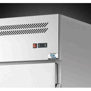 Silver Restaurant Upright Freezer , Removable Stainless Fridge Freezer