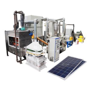 Solar Panel Metals Separating Equipment for Waste Photovoltaic Panels Recycling