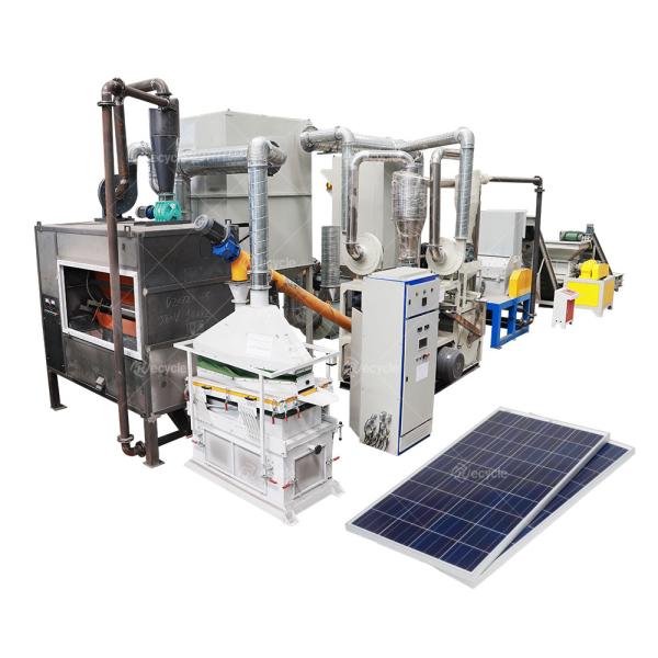 Solar Panel Metals Separating Equipment for Waste Photovoltaic Panels Recycling