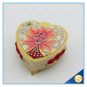 Promotion Gift Metal Zinc Alloy Jewelry Box with Mirror