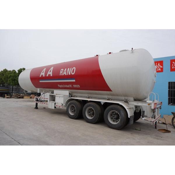 AARANO 56CBM LPG Delivery Truck , Customized Tri - Axle LPG Tank Trailer 25t