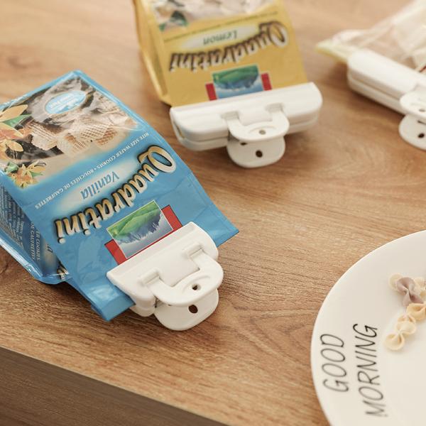 Buy Creative Custom Snack Sealing Bags Clip Multi Functional Food Storage Sealer Clip 2 Pcs Mini Plastic Bag Clip at wholesale prices