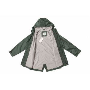 Lightweight Olive Green Polyester Childrens Parka Coats For Winter