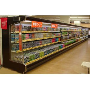 Dairy And Drinks Multideck Open Chiller Large capacity show and adjustable