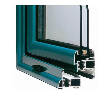 Office Room Aluminum Window Extrusion Profiles , Casement Door extruded aluminum