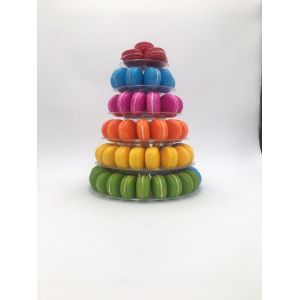 Disposable Plastic 10 Tier Macaron Tower For Cake