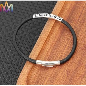 9g Inspirational Jewelry Braid Mens Engraved Bracelets