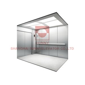 Quality 2.5m/S Tration Medical Stainless Steel VVVF MRL Medical Hospital Lift for sale