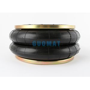 China Double Convoluted Rubber Air Spring Guomat 12X2 Industrial Air Bag With Flange Ring on sale