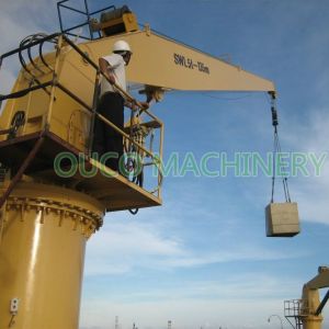 5T 13.5M Deck Fixed Boom Hydraulic Marine Cranes