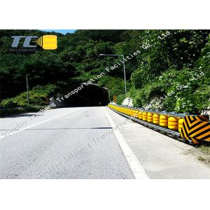 Road Safety Barrier Systems EVA Rolling Guardrail Diameter 245mm / 350 Mm