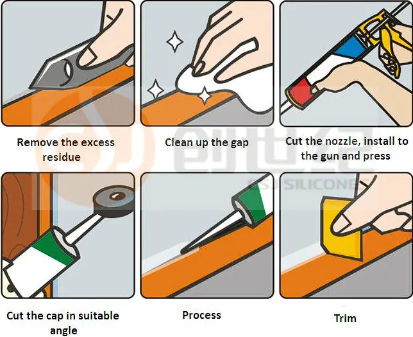 Neutral Curing Silicone Sealant Specially for Construction, In Door and Window Silicone Sealant