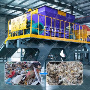 Xrido Glass Plate Crusher Waste Shredder Machine 1-10cm Output