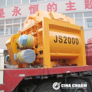 Double Shaft Js2000 120m3/H Hydraulic Concrete Mixer