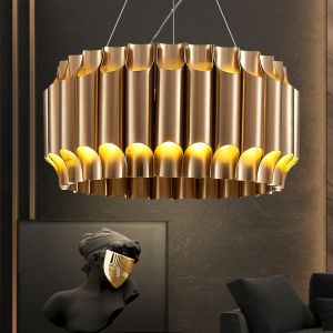 Led Chandelier For Living Dining Room Luxury Gold Stainless Steel Lamp Modern