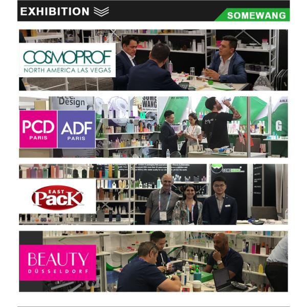 100ml / 200ml / 500ml Shampoo Shower PET Plastic Bottle With Pump Sprayer Cosmetic Packaging