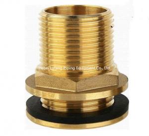 Quality 15mm od yellow brass color forged brass compression fitting straight threaded water tank connector for sale