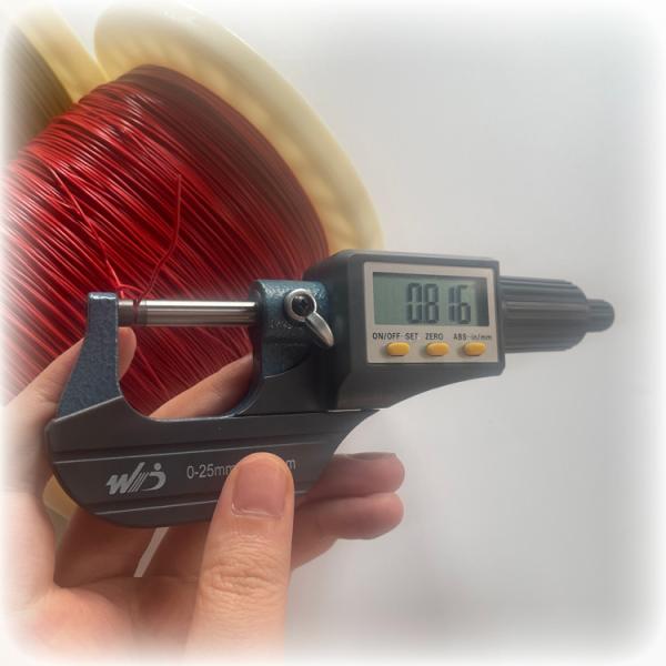 Diameter 0.4mm X 2 Type K Red And Yellow PFA Insulated Extension Cable