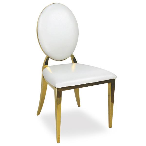 Buy Golden Stainless Steel Banquet Chair for Hotels Restaurants at wholesale prices