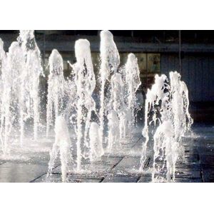 Fully Brass Dancing Dry Fountain Jet Nozzles Vertical Water Spray
