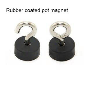 rubber-coated component magnets base with internal thread