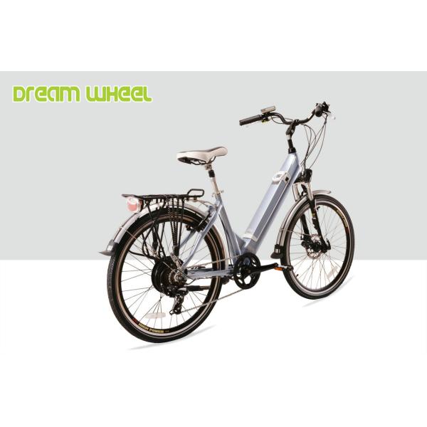 25km/H Ladies Electric Town Bike 36V 250W BAFANG Rear Motor