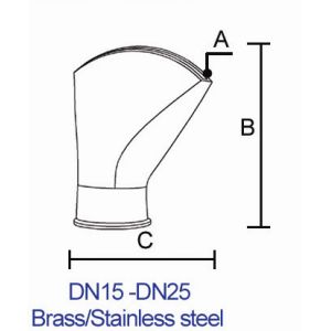 30m3/H 1.5" Brass Pond Dancing Fountain Nozzles