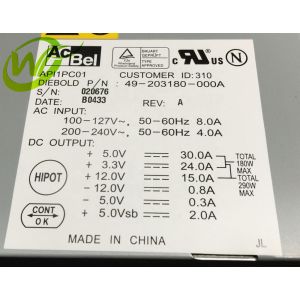 ATM Machine Parts Diebold Power Supply 49203180000A 49-203180-000A