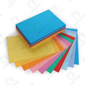 High quality Wood Pulp Colorful Handicraft paper Customized Color paper and