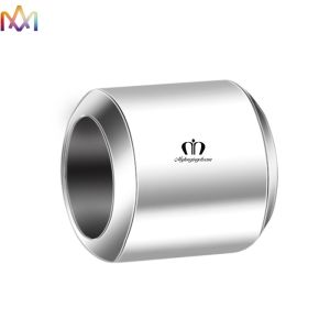 5MM Thickness SS304 Round Loose Beads Custom Engraving Charms