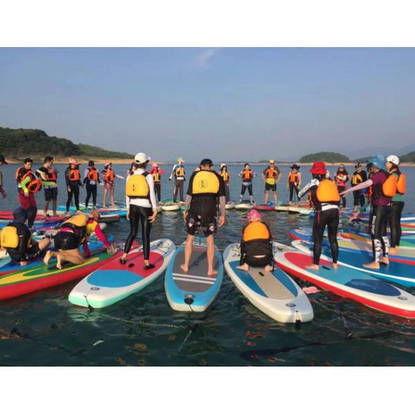 Orange Inflatable Sup Board for Adults , Sea Sport Inflatable Paddle Board For Surfing
