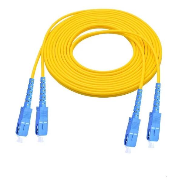 SC/APC to SC/UPC Simplex Single Mode Fiber Patch Cable 3.0mm LSZH Jacket OS2 G