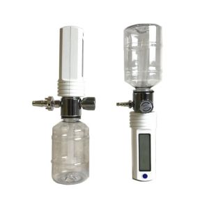 Medical oxygen flow meter with humidifier portable oxygen inhaler