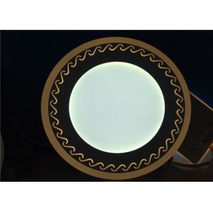 Warm White Round Surface Mounted Light , Pattern Led Surface Panel Light