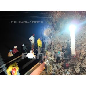 5M Prism Inflatable Light Tower For Construction Night Illumination