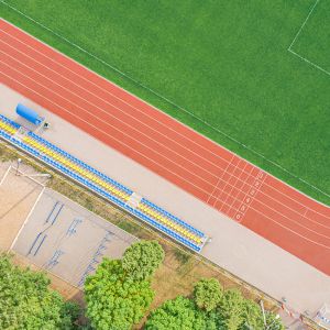 13mm Synthetic Sports Surfaces BWF FIBA Synthetic Jogging Track