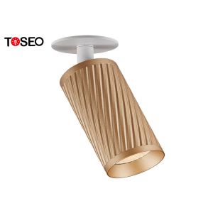 Golden Pure Aluminium Ceiling Lights Surface Mounted LED Gu10 Spotlight