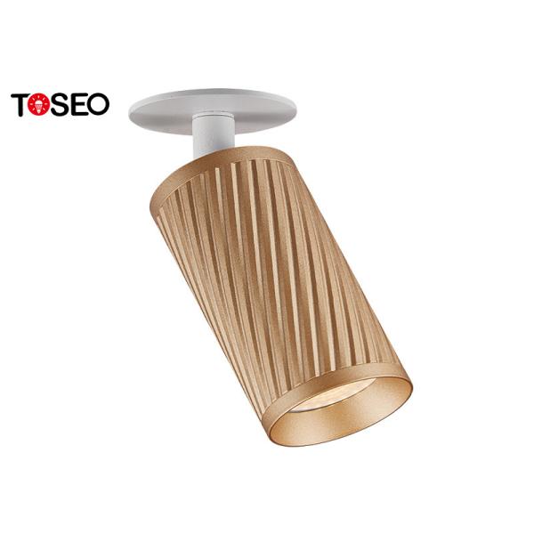 Golden Pure Aluminium Ceiling Lights Surface Mounted LED Gu10 Spotlight