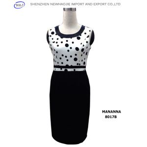 Black and white dot pattern women's suits 8017B