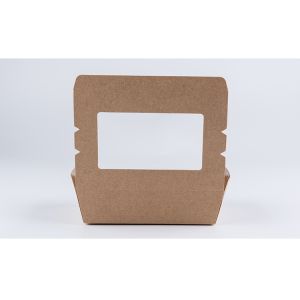 Customized 4 Compartments Take Away Paper Bento Box Leak Proof