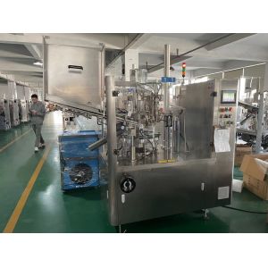 Automatic Laminate Tube Filling Machine 50-75pcs/min Touch Screen